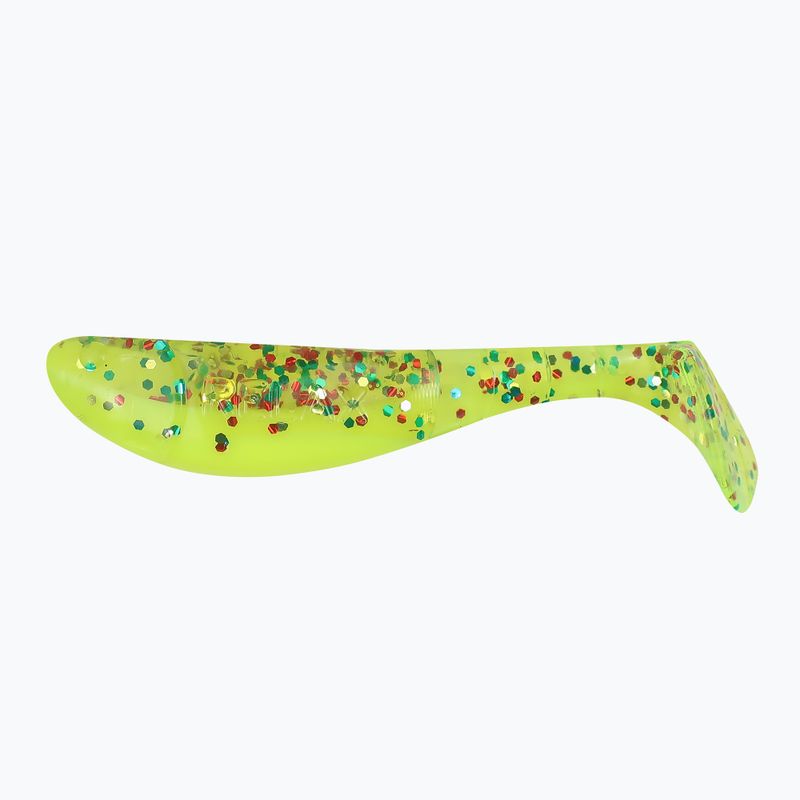 Przynęta gumowa Relax Kopyto 2.5 Laminated 4 szt. silk chartreuse/multi glitter