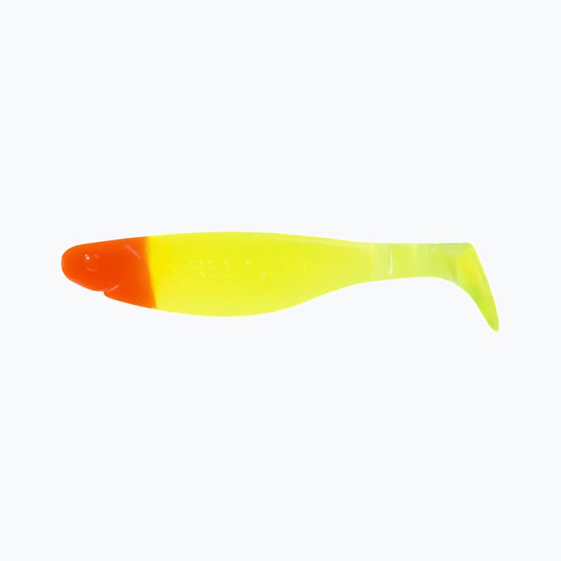 Przynęta gumowa Relax Kopyto 4 Head 4 szt. chartreuse/orange