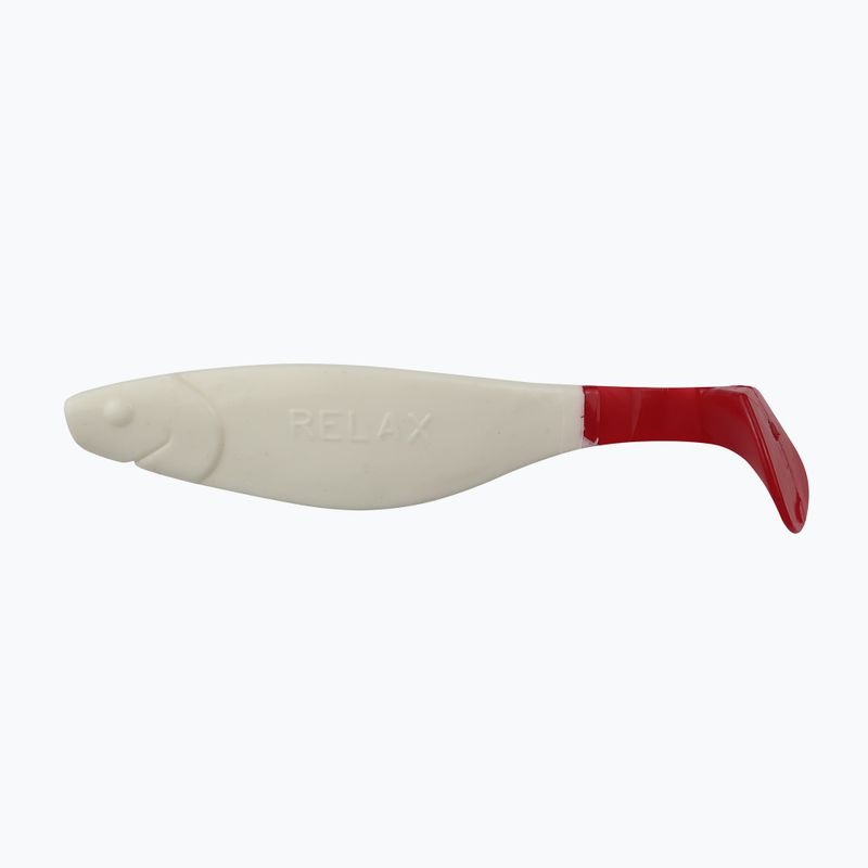 Przynęta gumowa Relax Kopyto 1 Tail 4 szt. white/red