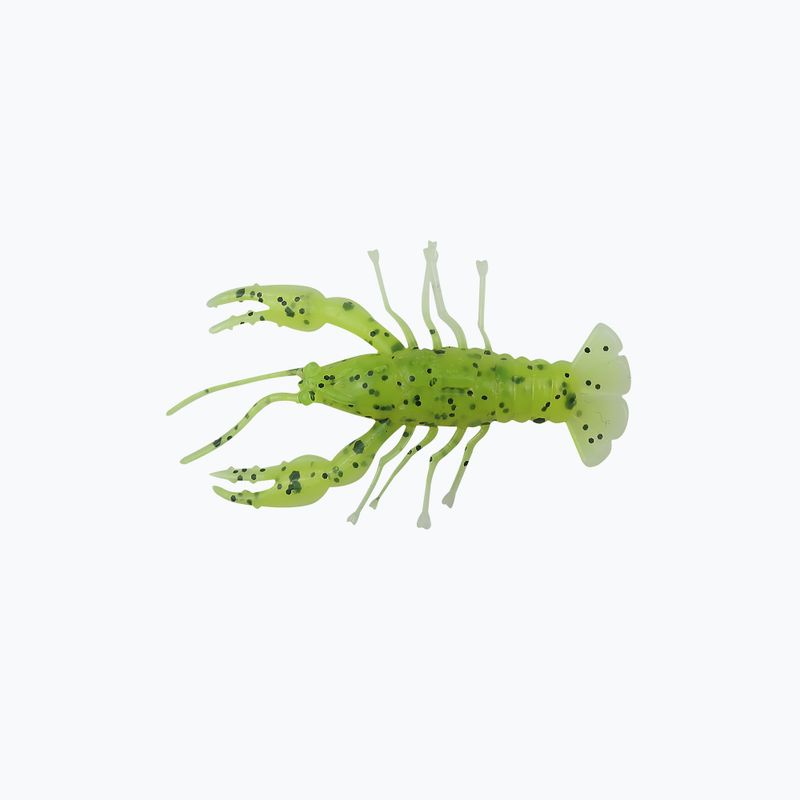 Przynęta gumowa Relax Crawfish 1 Laminated 8 szt. chartreuse/black jumbo glitter/white
