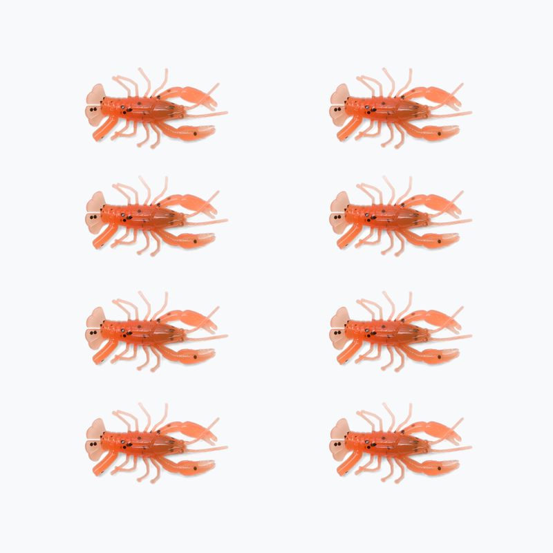 Przynęta gumowa Relax Crawfish 1 Laminated 8 szt. orange olive/black glitter