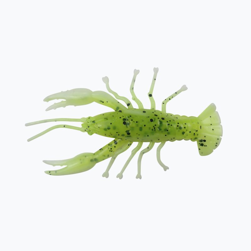 Przynęta gumowa Relax Crawfish 2 Laminated 4 szt. chartreuse/black jumbo glitter/white