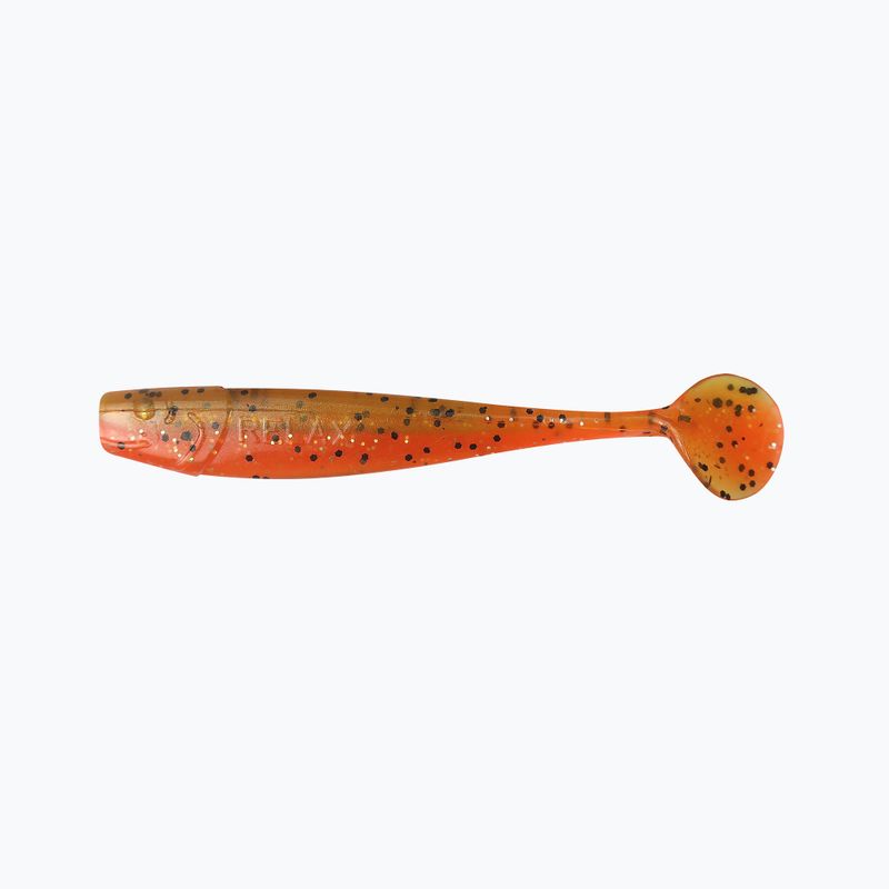 Przynęta gumowa Relax Kingshad 3 Laminated 4 szt. olive/black glitter orange/silver glitter