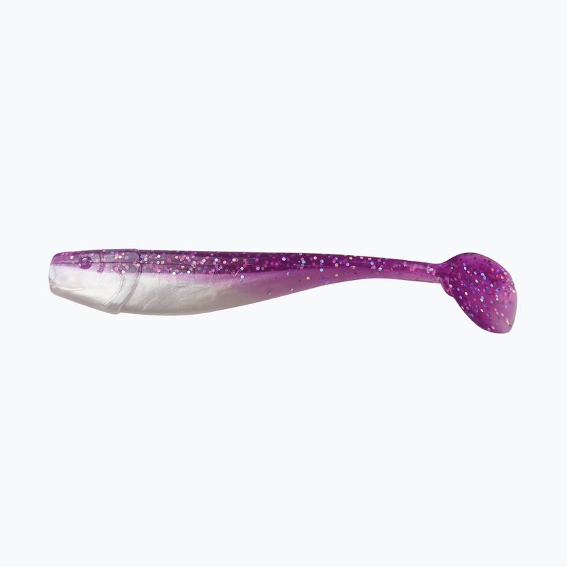 Przynęta gumowa Relax Kingshad 5 Laminated 3 szt. purple/hologram glitter/white pearl