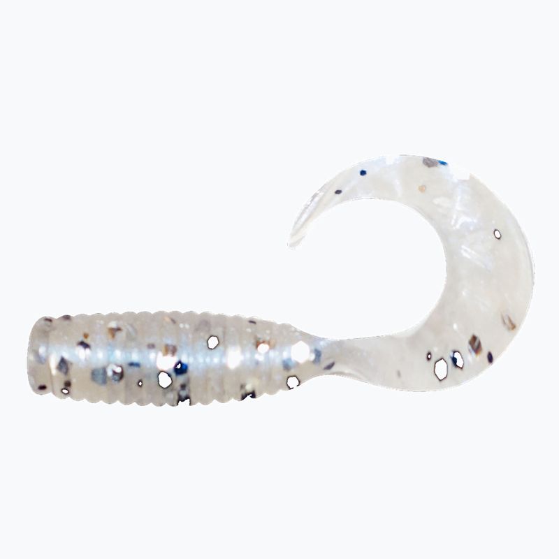 Przynęta gumowa Relax Twister VR1 Standard 8 szt. blue pearl-silver, black glitter