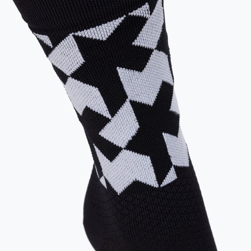Skarpety ASSOS Monogram EVO black/white 3