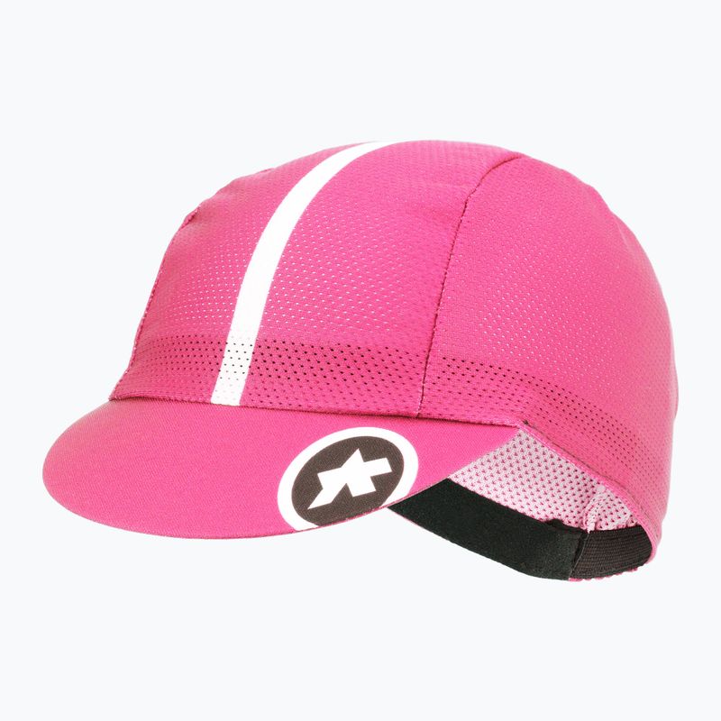 Czapka z daszkiem rowerowa ASSOS Cap fluo pink 2