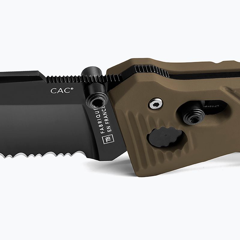 Nóż turystyczny TB Outdoor CAC Serration PA6 GF khaki 2