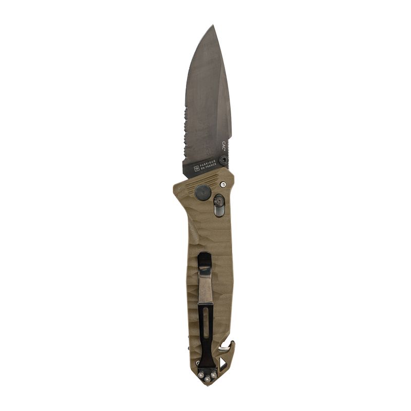 Nóż turystyczny TB Outdoor CAC Serration Manche Toxifie PA6 GF khaki