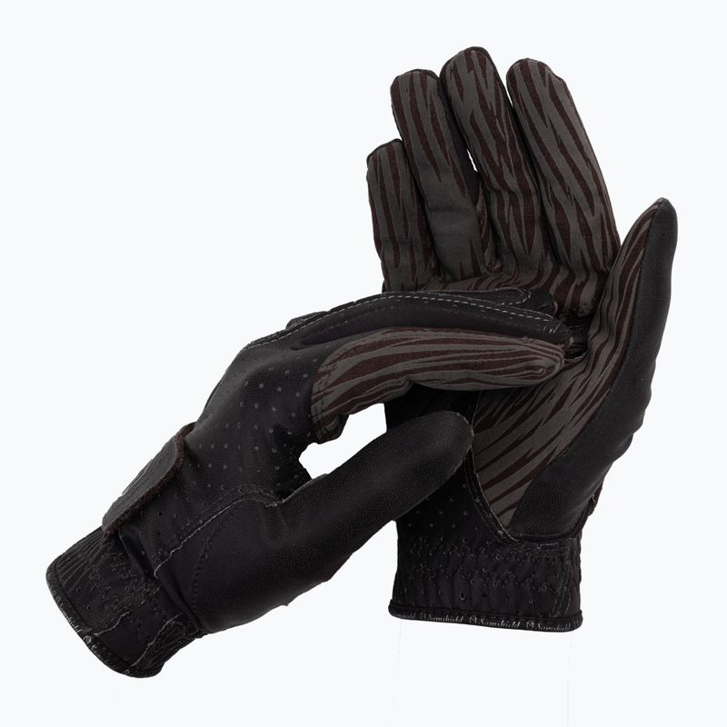 Rękawiczki jeździeckie Samshield V-Skin brązowe