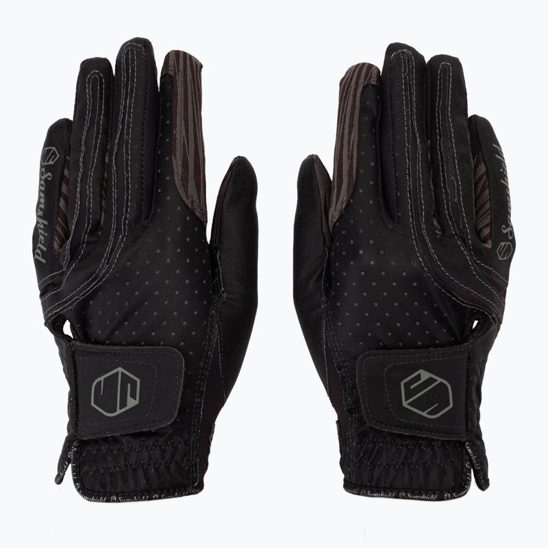 Rękawiczki jeździeckie Samshield V-Skin brązowe 3