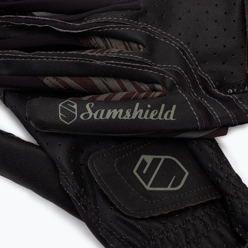 Rękawiczki jeździeckie Samshield V-Skin brązowe 4