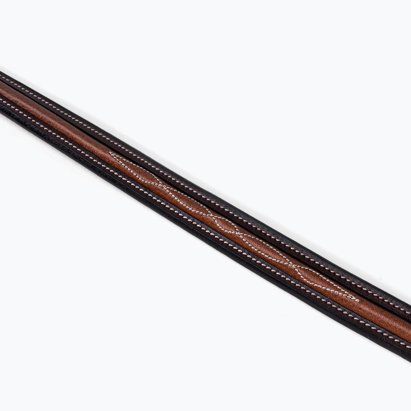 Wodze dla konia Prestige Italia E89 tabakowe 2