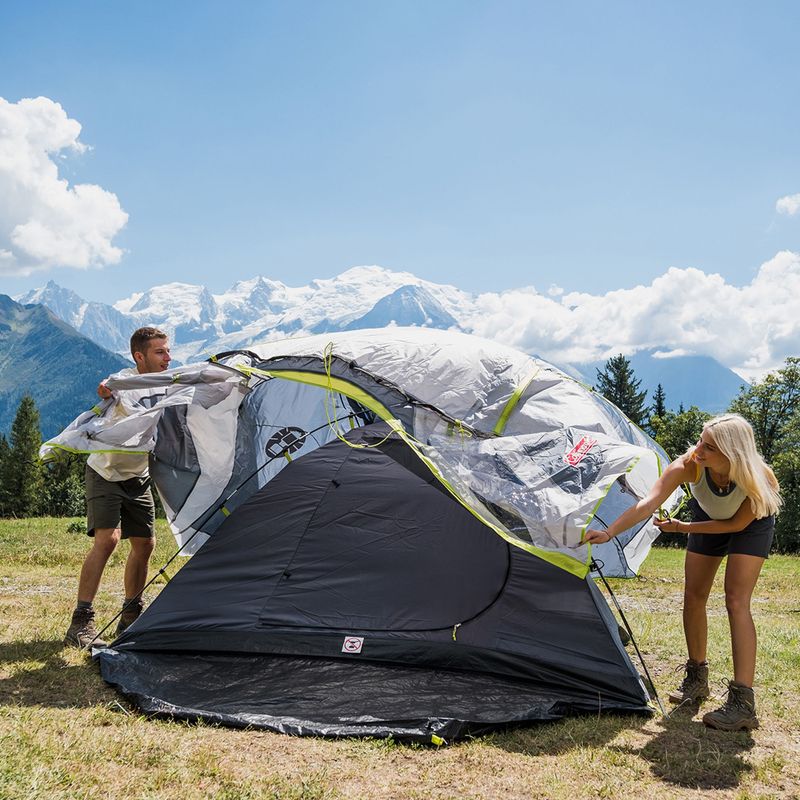 Namiot kempingowy 2-osobowy Coleman Darwin 2+ black/grey 4