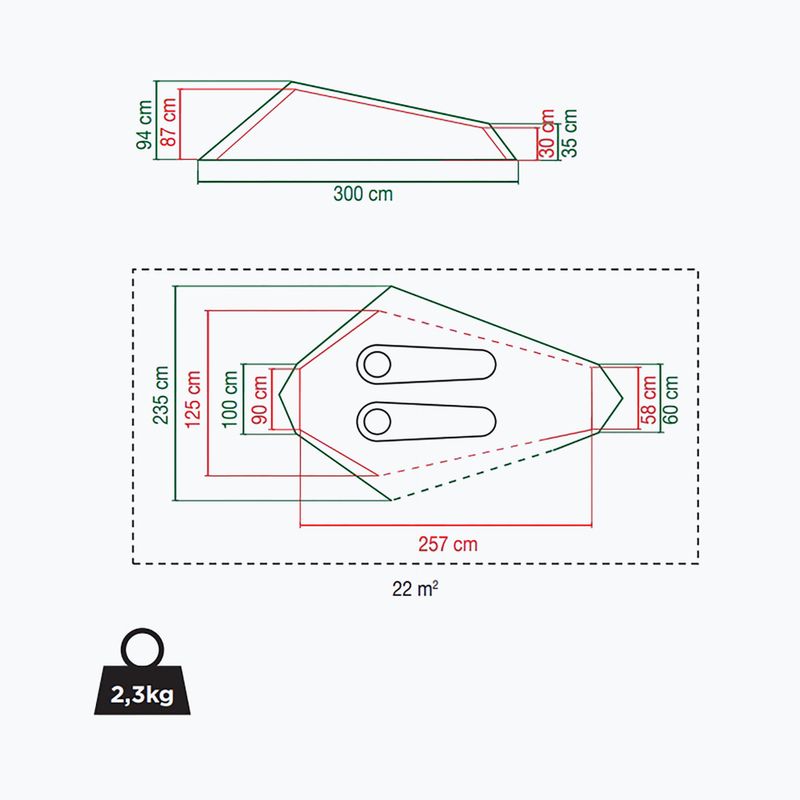 Namiot trekkingowy 2-osobowy Coleman Cobra 2 2