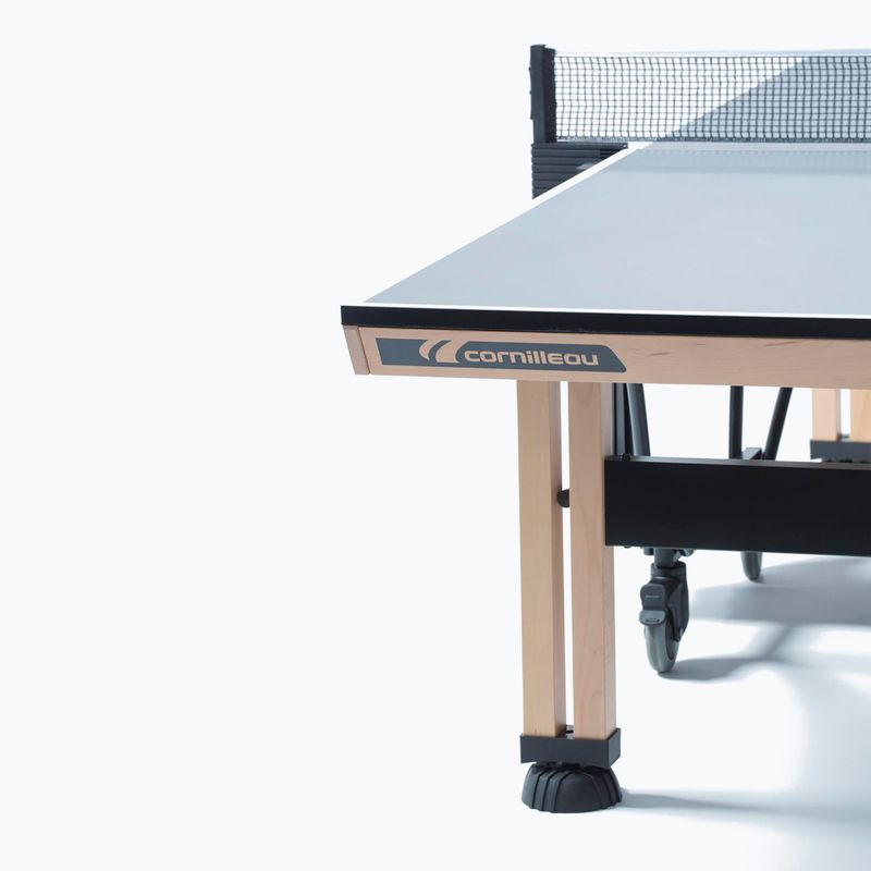Stół do tenisa stołowego Cornilleau Competition 850 Wood ITTF Indoor 2021 szary 4