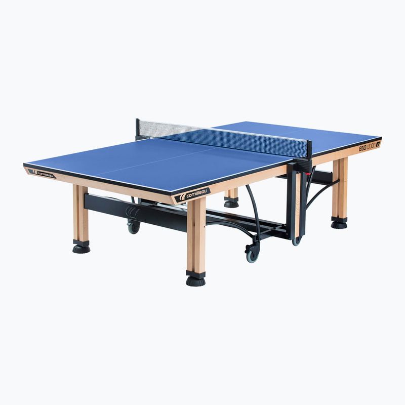 Stół do tenisa stołowego Cornilleau Competition 850 Wood ITTF Indoor New niebieski