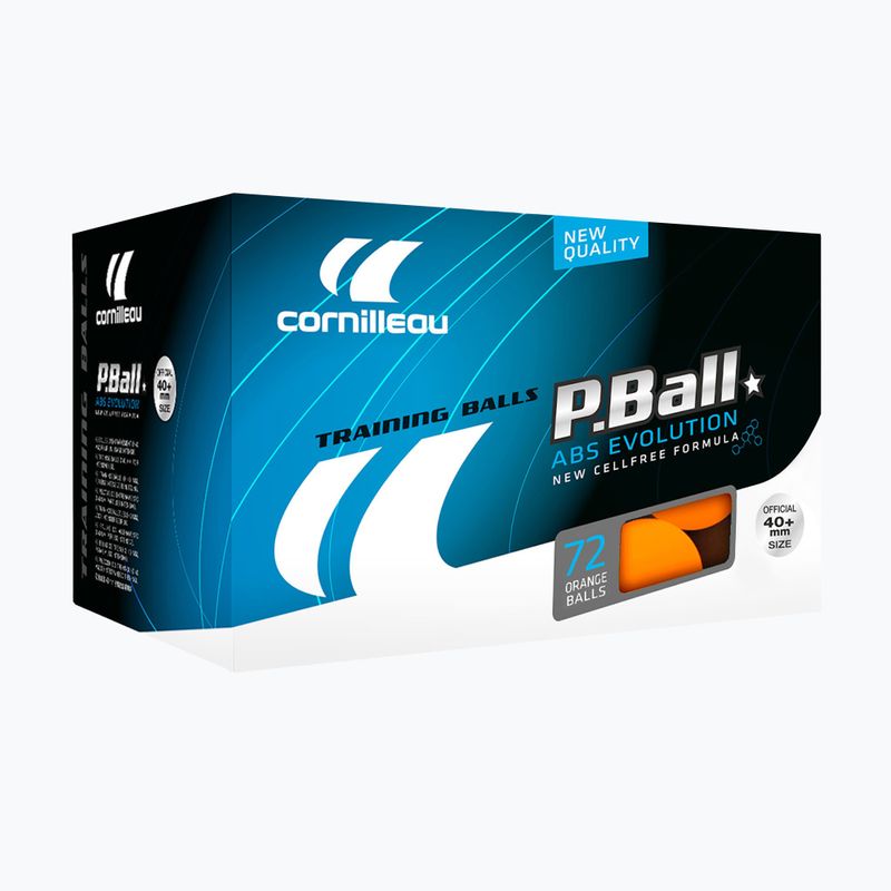 Piłeczki do tenisa stołowego Cornilleau P-Ball* ABS EVOLUTION 72 szt. orange 3