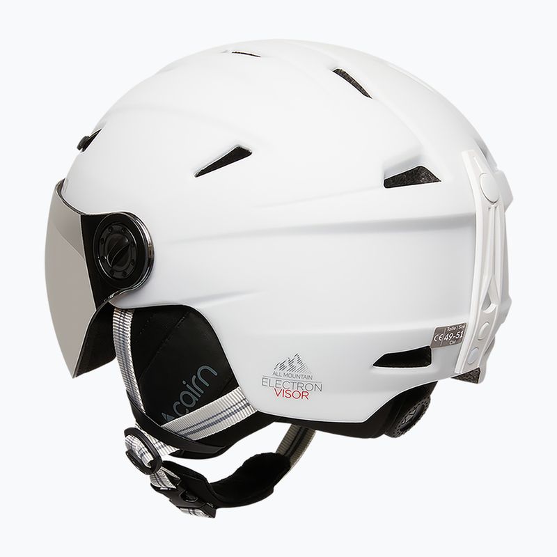 Kask narciarski Cairn Electron Visor mat white 2