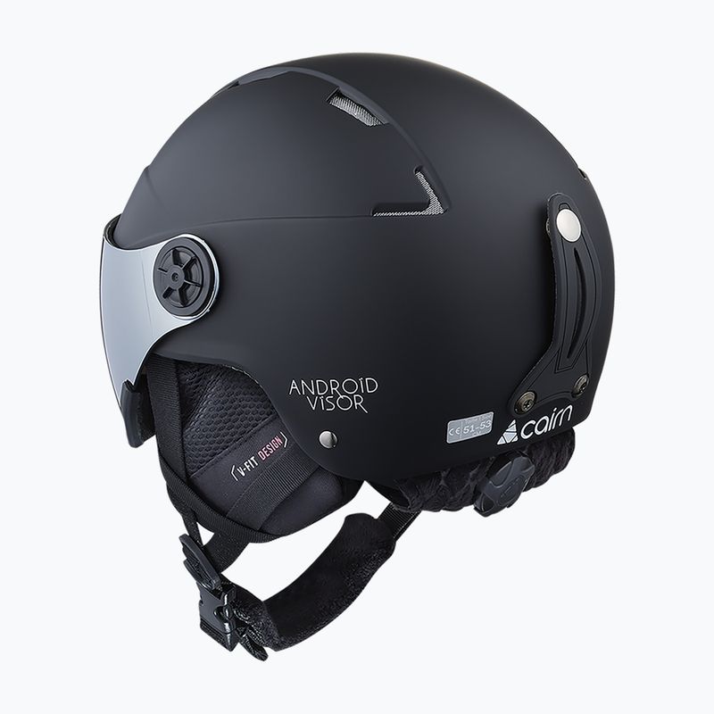 Kask narciarski dziecięcy Cairn Android Visor Jr matte black 2