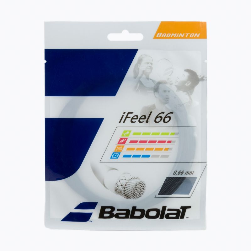 Naciąg badmintonowy Babolat iFEEL 10.2 m 0.66 mm black