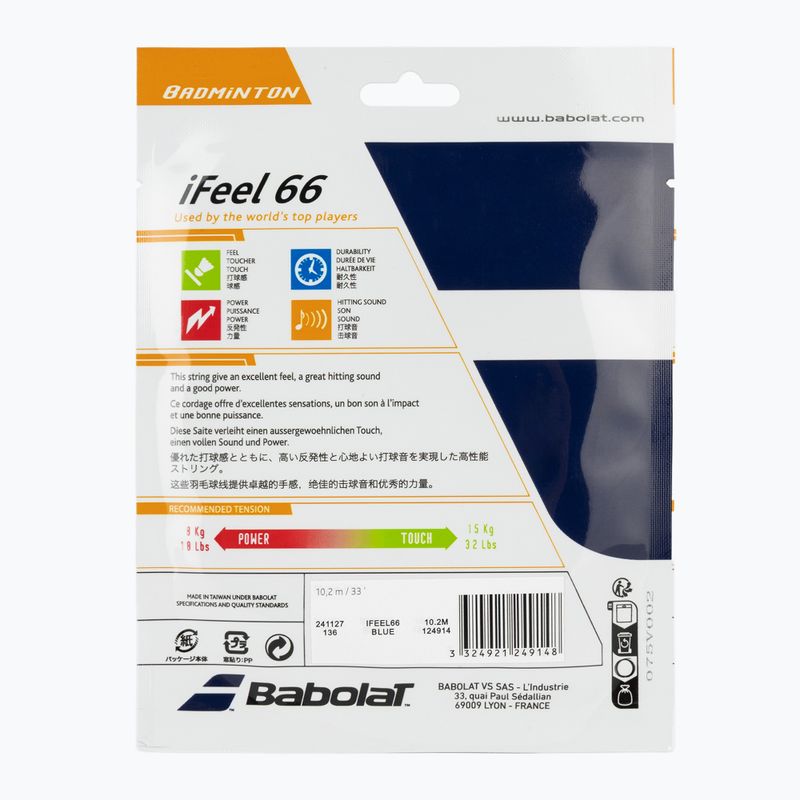 Naciąg tenisowy Babolat bad.iFEEL 10,2M blue 2