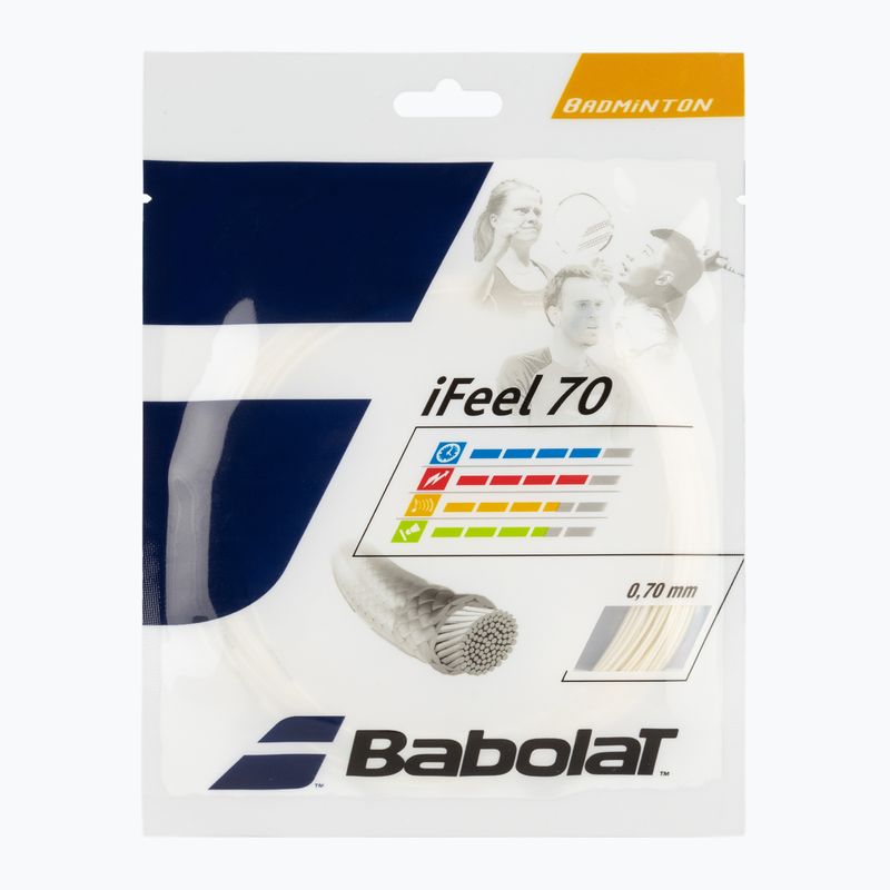 Naciąg tenisowy Babolat bad.iFEEL 10,2M white
