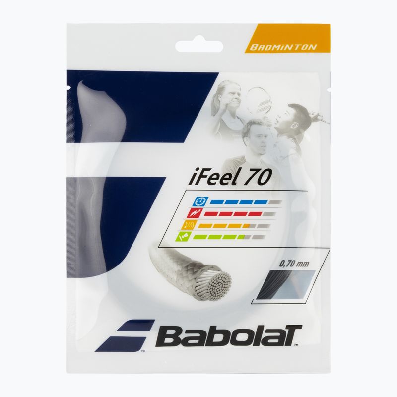 Naciąg tenisowy Babolat bad.iFEEL 10,2M black