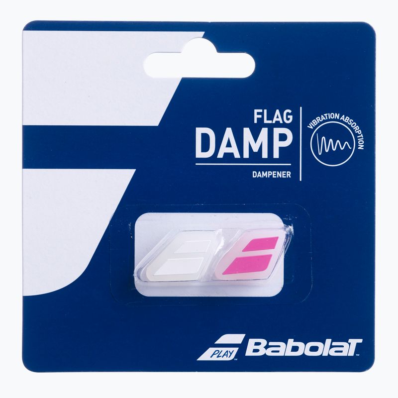 Tłumiki drgań Babolat Flag Damp 2 szt. white/pink 2