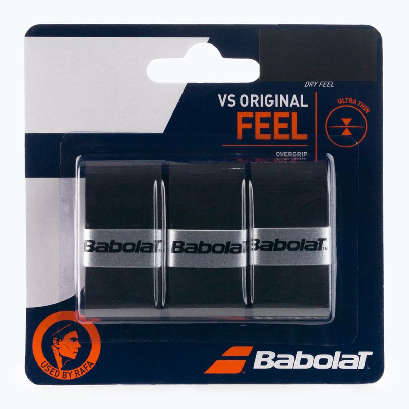 Owijki do rakiet tenisowych Babolat Vs Original 3 szt. black