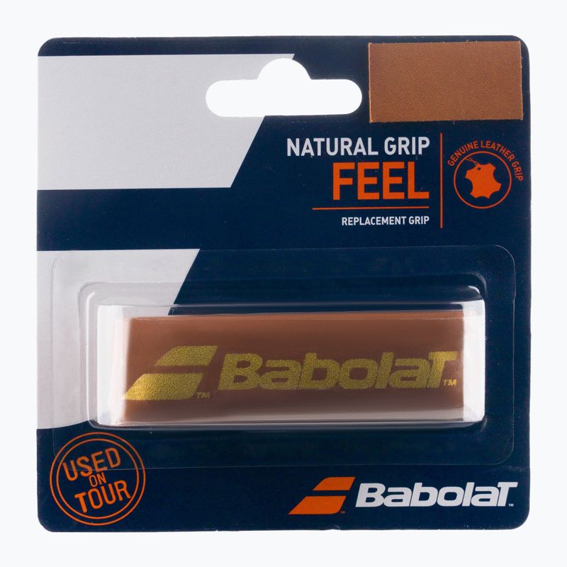Owijka do rakiet tenisowych Babolat Natural Grip brown