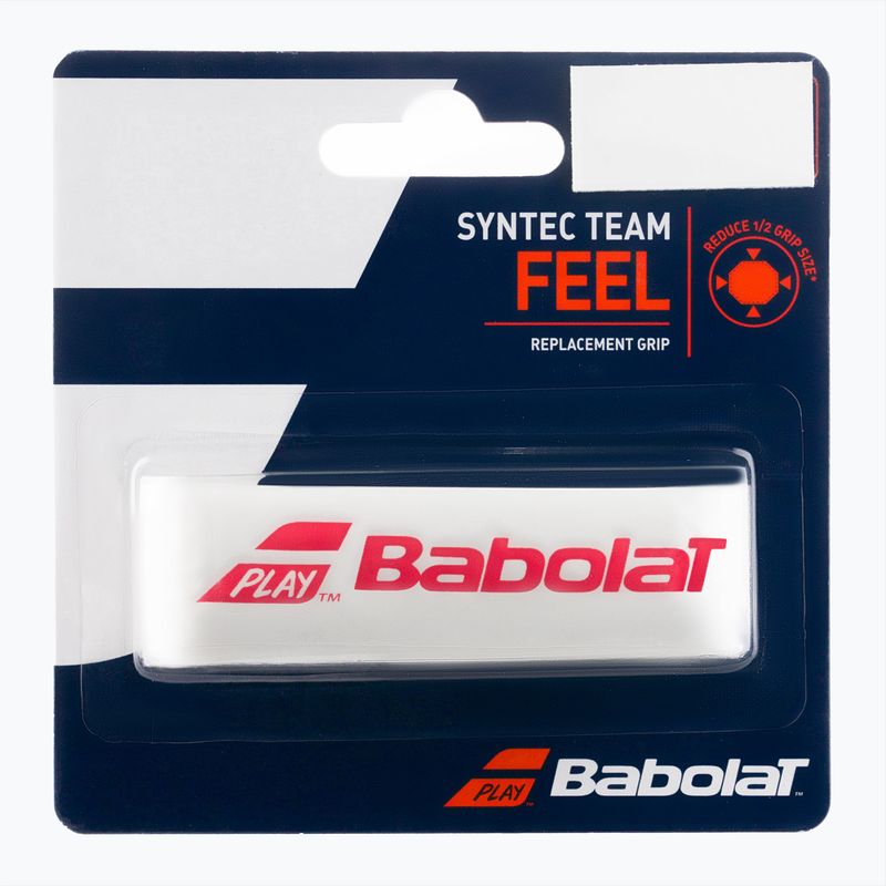 Owijka do rakiet tenisowych Babolat Syntec Team Grip white/red