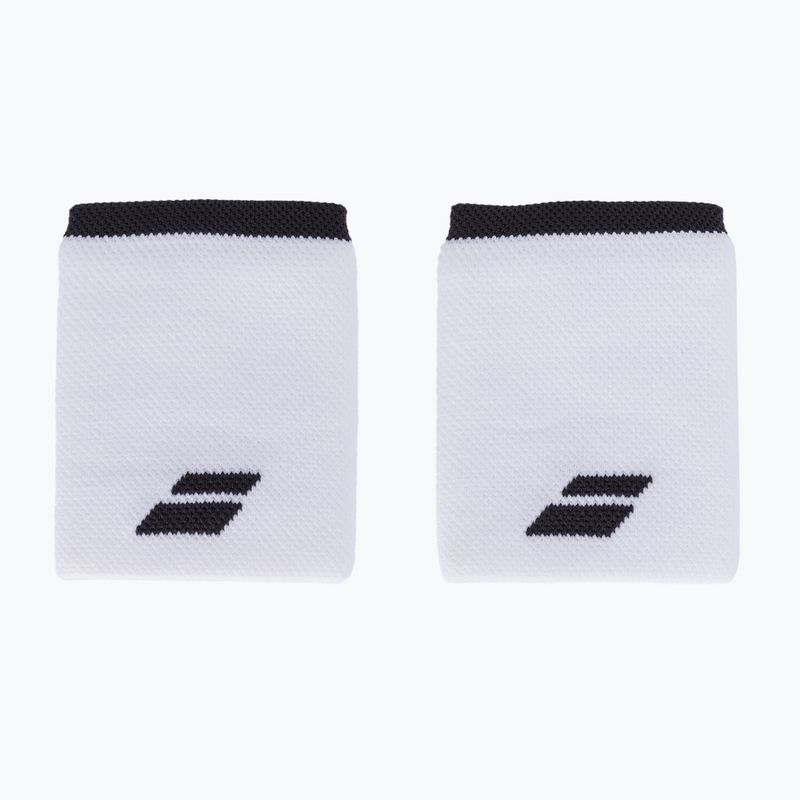 Frotki na nadgarstek Babolat Logo Jumbo Wristband 2 szt. white/rabbit 2