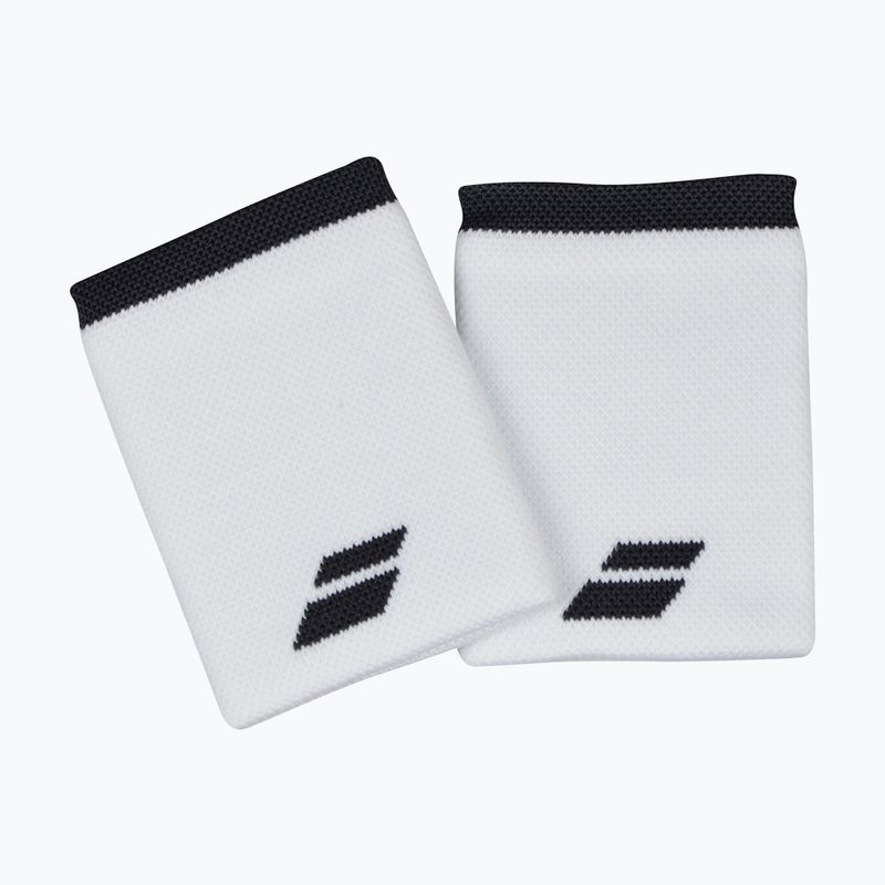 Frotki na nadgarstek Babolat Logo Jumbo Wristband 2 szt. white/rabbit 3
