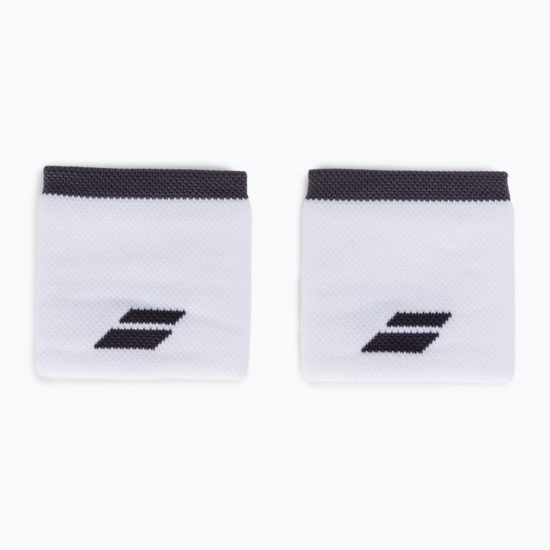 Frotki na nadgarstek Babolat Logo Wristband 2 szt. white/rabbit 2