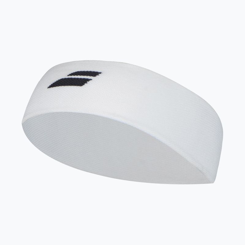 Frotka na głowę Babolat Logo Headband white/black 4