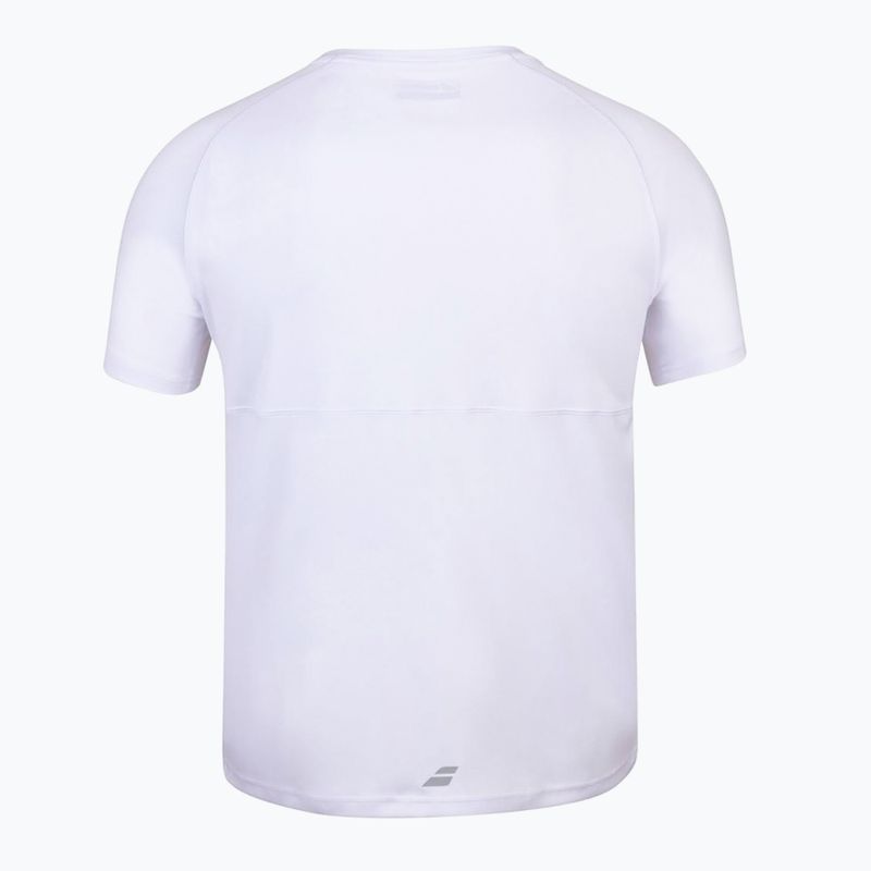 Koszulka tenisowa męska Babolat Play Crew Neck white/white 2