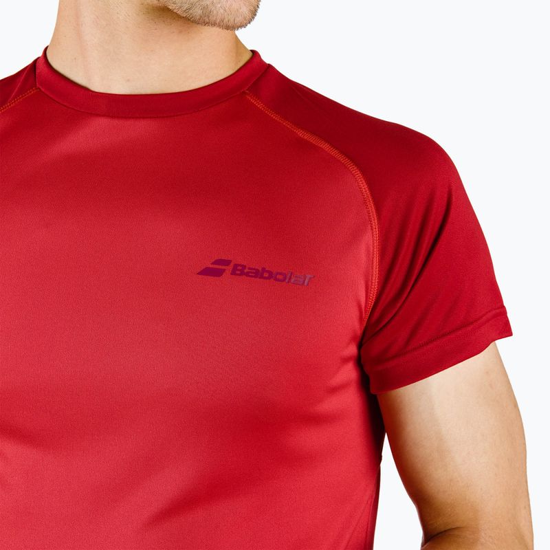 Koszulka tenisowa męska Babolat Play Crew Neck tomato red 7