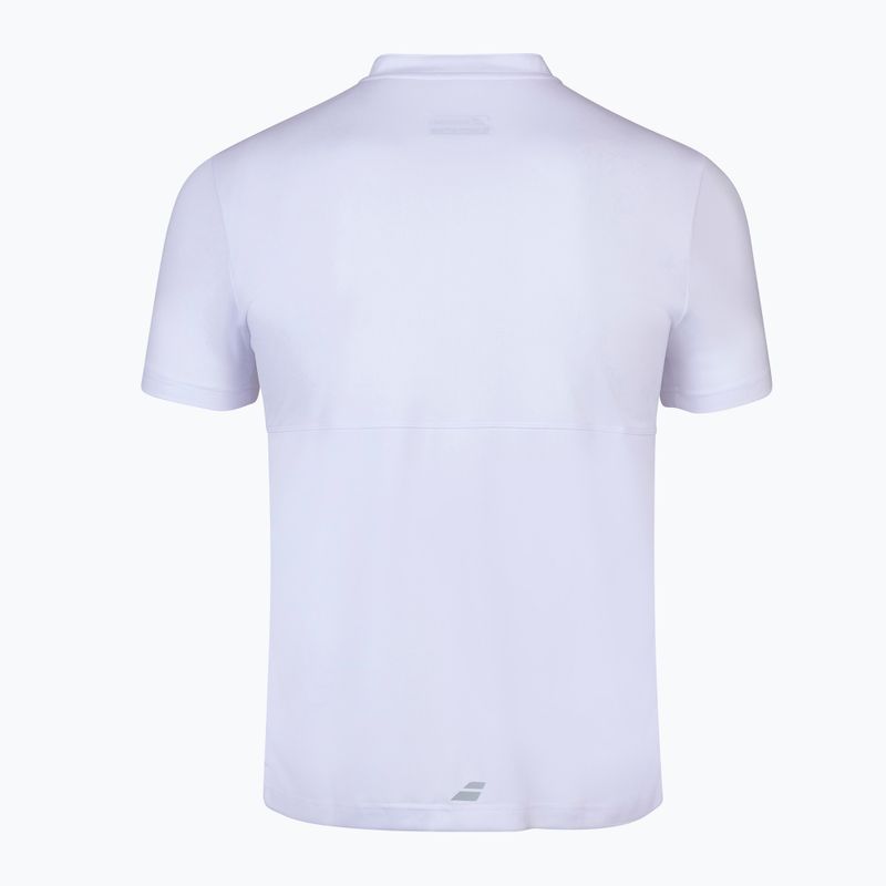 Koszulka polo tenisowa męska Babolat Play Polo white/white 3
