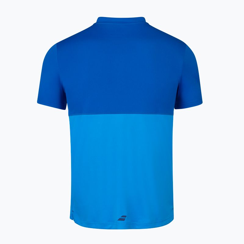Koszulka polo tenisowa męska Babolat Play Polo blue aster 3