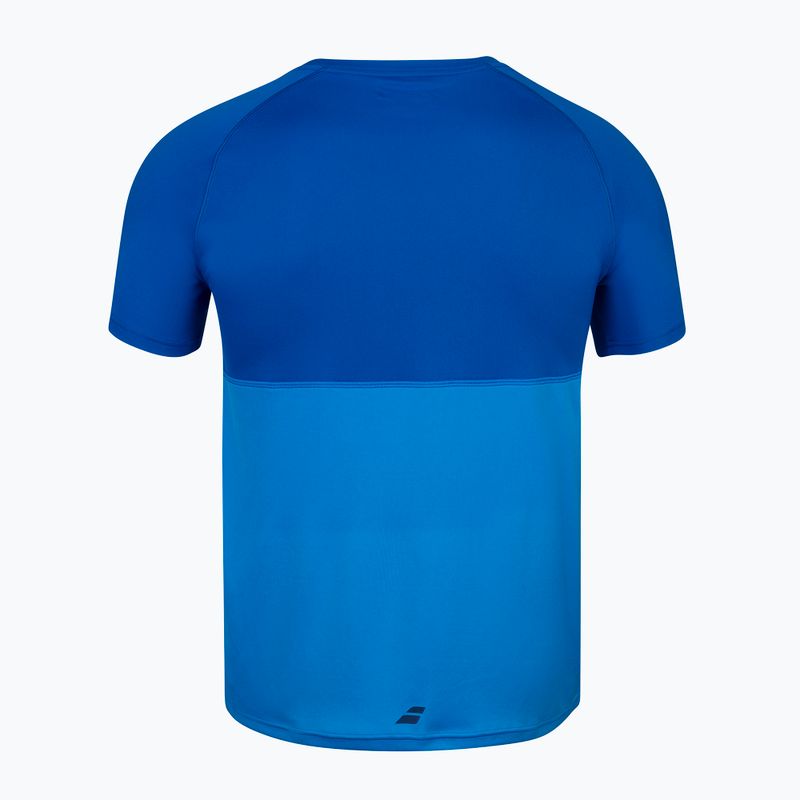 Koszulka tenisowa dziecięca Babolat Play Crew Neck Jr blue aster 3