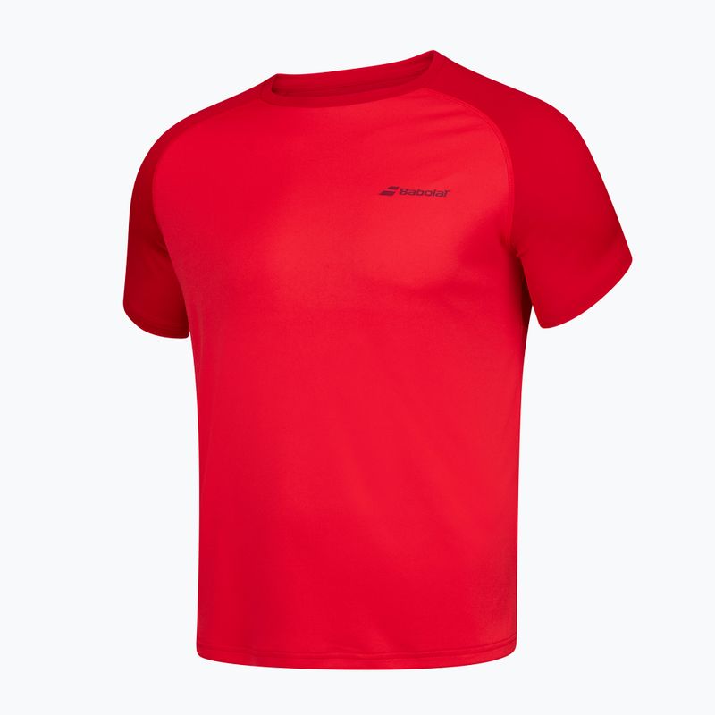 Koszulka tenisowa dziecięca Babolat Play Crew Neck Jr tomato red 2