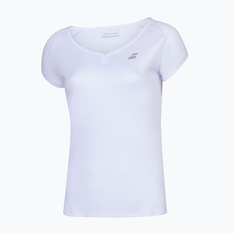 Koszulka tenisowa damska Babolat Play Cap Sleeve W white/white