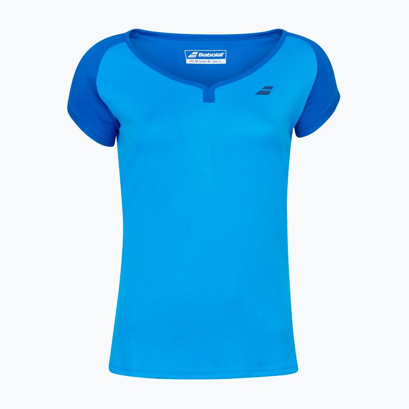 Koszulka tenisowa damska Babolat Play Cap Sleeve W blue aster