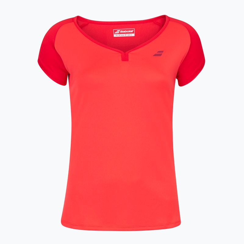 Koszulka tenisowa damska Babolat Play Cap Sleeve W tomato red