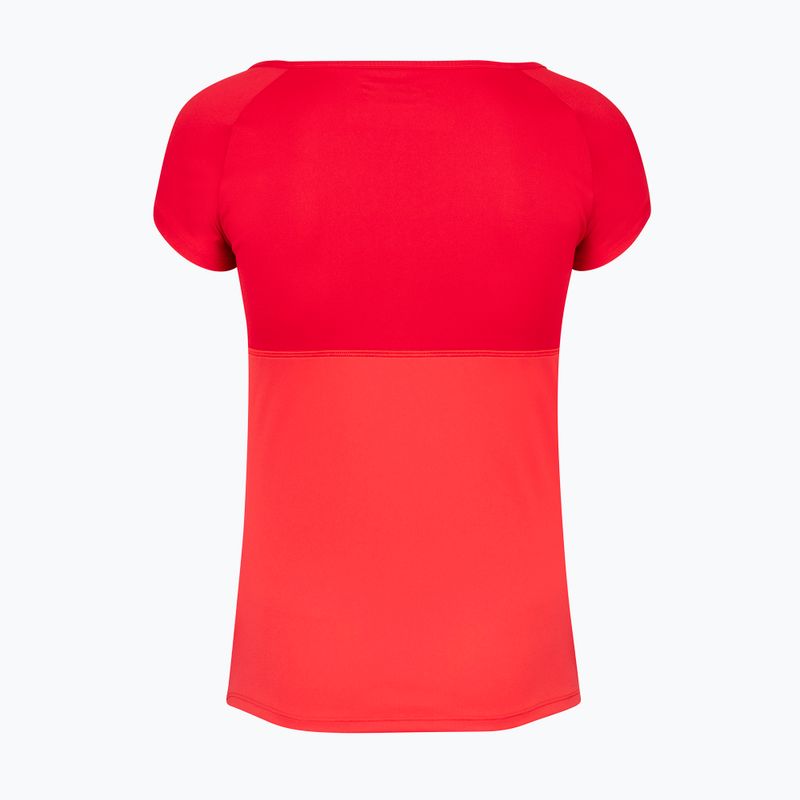 Koszulka tenisowa damska Babolat Play Cap Sleeve W tomato red 3