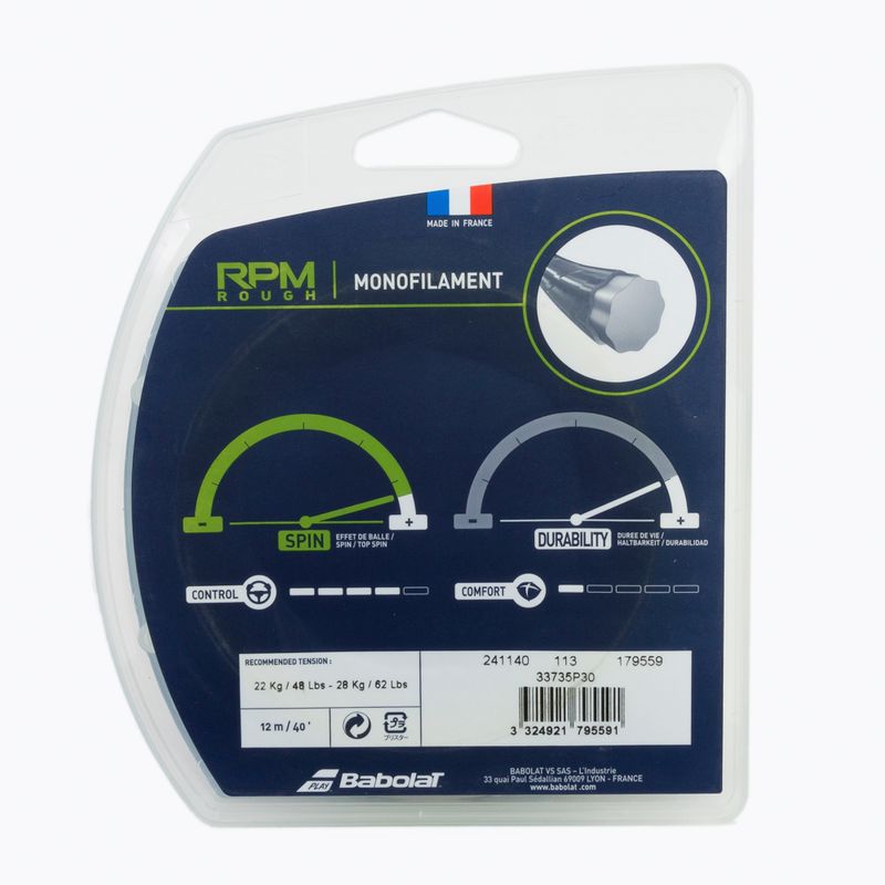 Naciąg tenisowy Babolat 12 m Rpm Rough yellow 2