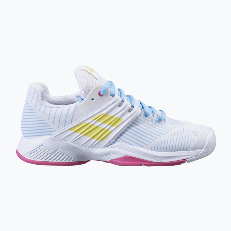 Buty do tenisa damskie Babolat 21 Propulse Fury AC W white/sulphur spring 11