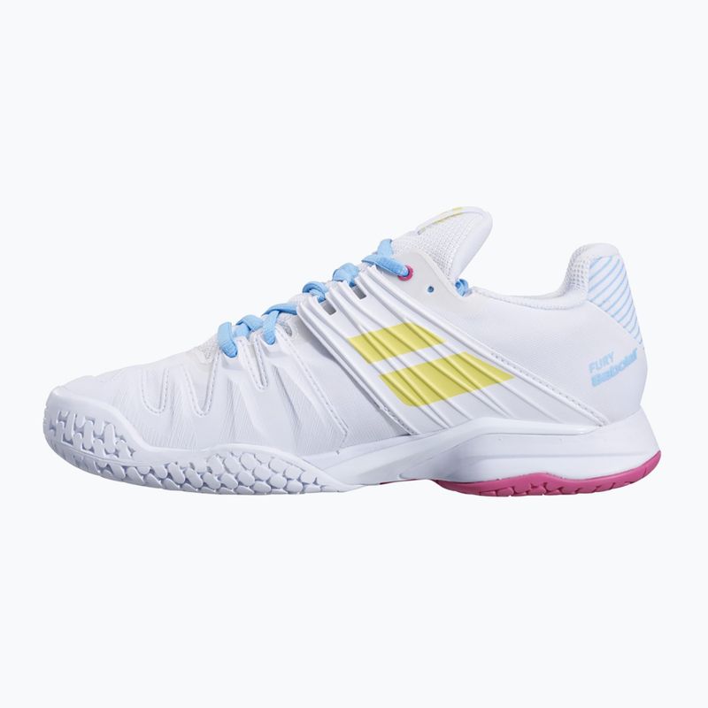 Buty do tenisa damskie Babolat 21 Propulse Fury AC W white/sulphur spring 12