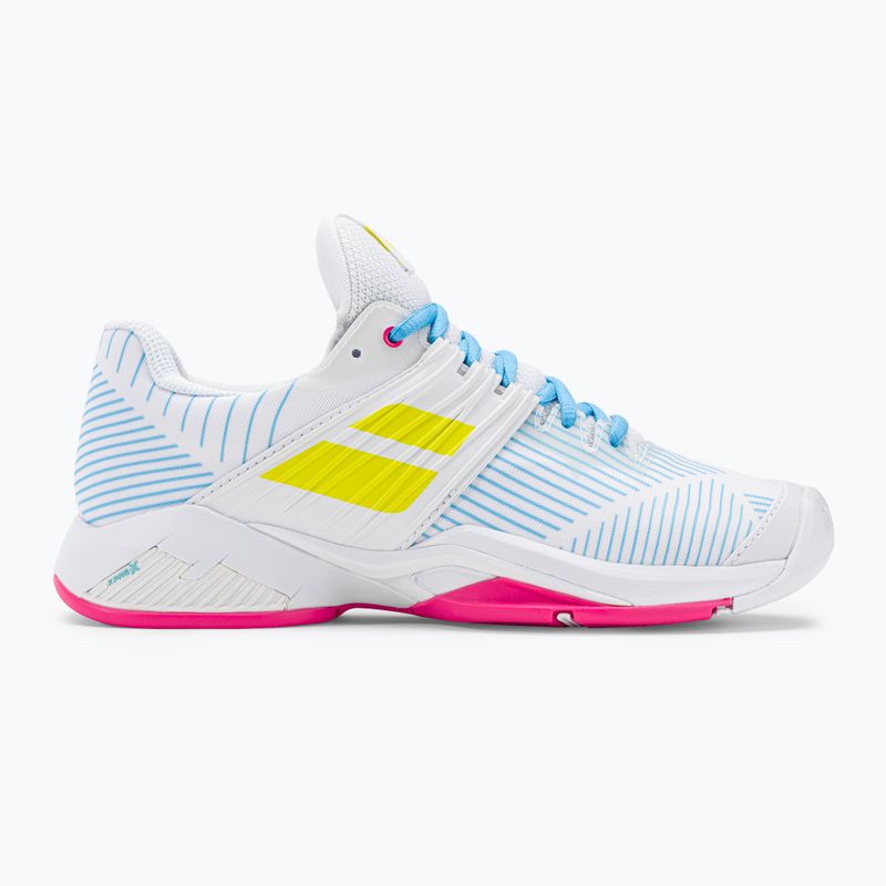 Buty do tenisa damskie Babolat 21 Propulse Fury AC W white/sulphur spring 2